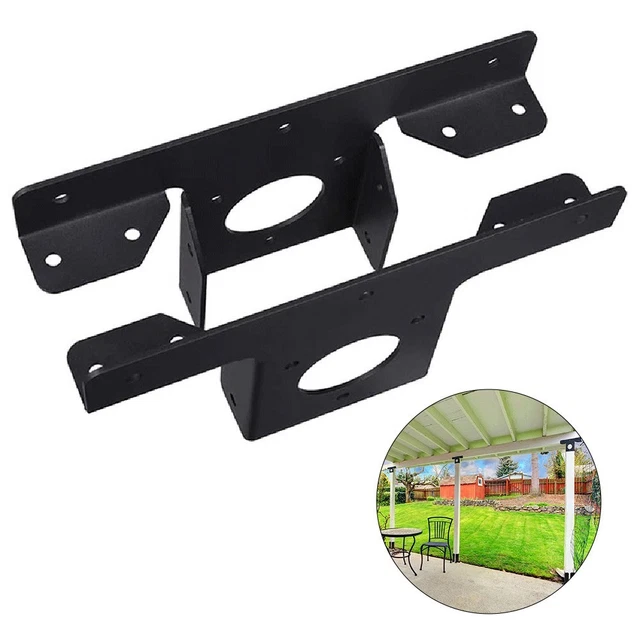 Set di 2 supporti per aste per tende in metallo resistente per aste per tende da 25 a 28 mm, colore: bianco