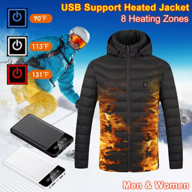 Heated Vest 8 Heating Zones With 10000mAh Battery Pack Electric Heating Vest US