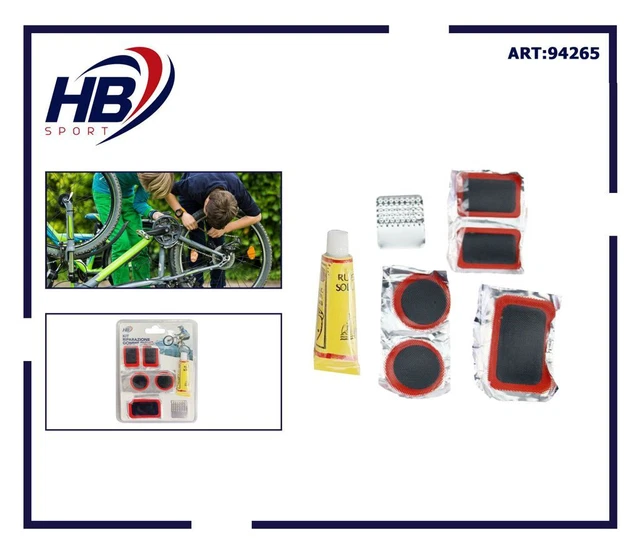 Kit Réparation Vélo Wothfav - 42 Rustines + Leviers + Colle - Pour Chambre à Air VTT/Moto - Anti-Crevaison