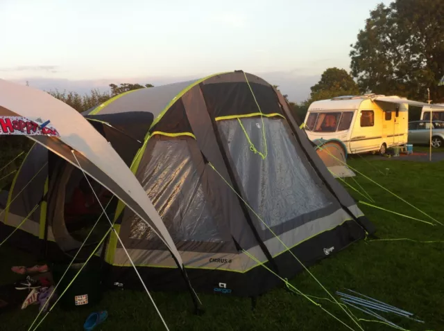 HI GEAR AIRGO Cirrus 6 Berth Air Beam Tent 325.00 PicClick UK