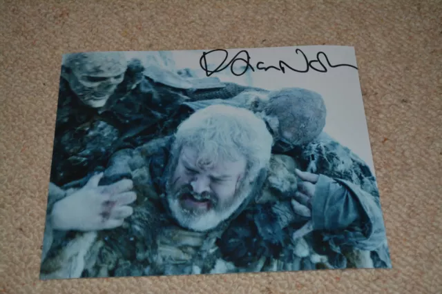 KRISTIAN NAIRN signed Autogramm In Person 20x25 cm GAME OF THRONES HODOR