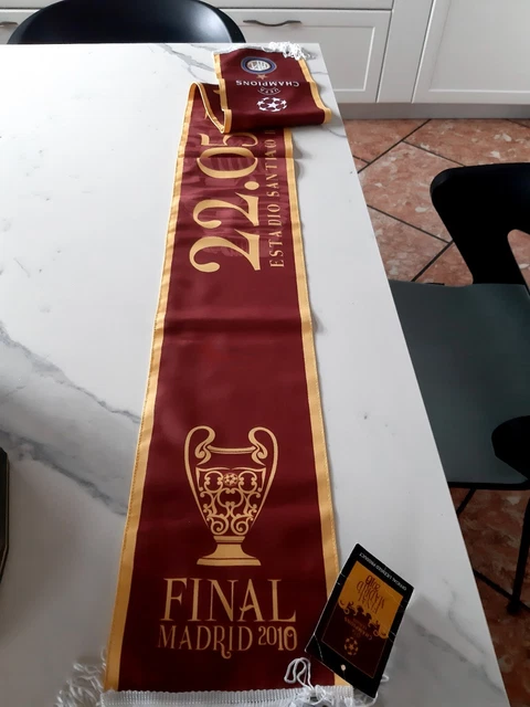 Sciarpa Ufficiale Inter 2021 - Licenza FC Internazionale, Nero Azzurro, 100% Acrilico - Foto 3