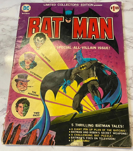 Dc: Limited Collectors' Edition: Batman C-37, All-Villain Issue, 1975, Vf- (7.5)