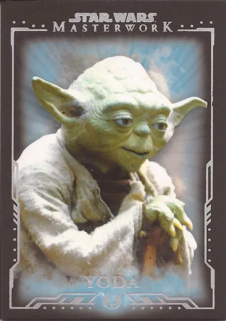 Star Wars Masterwork - "Yoda" Blue Parallel Base Card #7