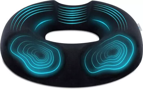 TheComfortZone Donut Memory Foam Cushion For Pain  or Pressure Relief