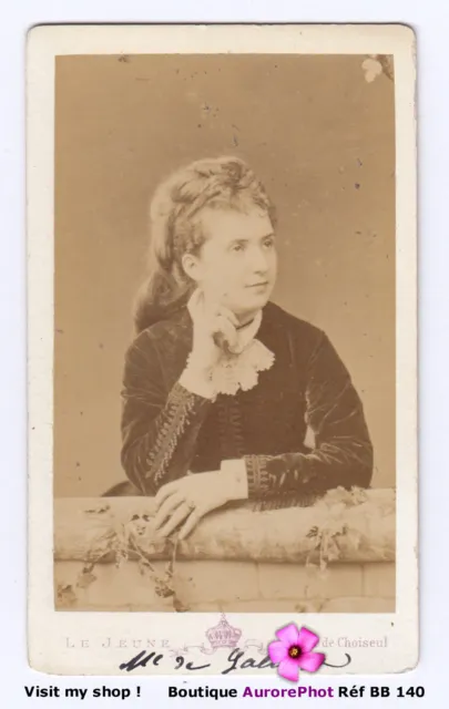 LA MARQUISE DE GALLIFET née GEORGINA LAFFITTE, CDV LE JEUNE à PARIS, 1870 -BB140