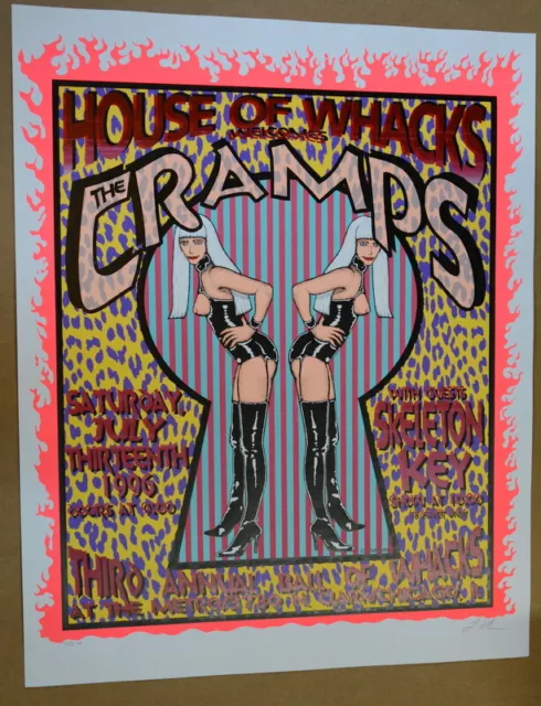 The Cramps - 1996 - Metro -Chicago - House Of Whacks - Lindsey Kuhn - Posters - The Cramps - 1996 - Metro -Chicago - House Of Whacks - Lindsey Kuhn - Posters -