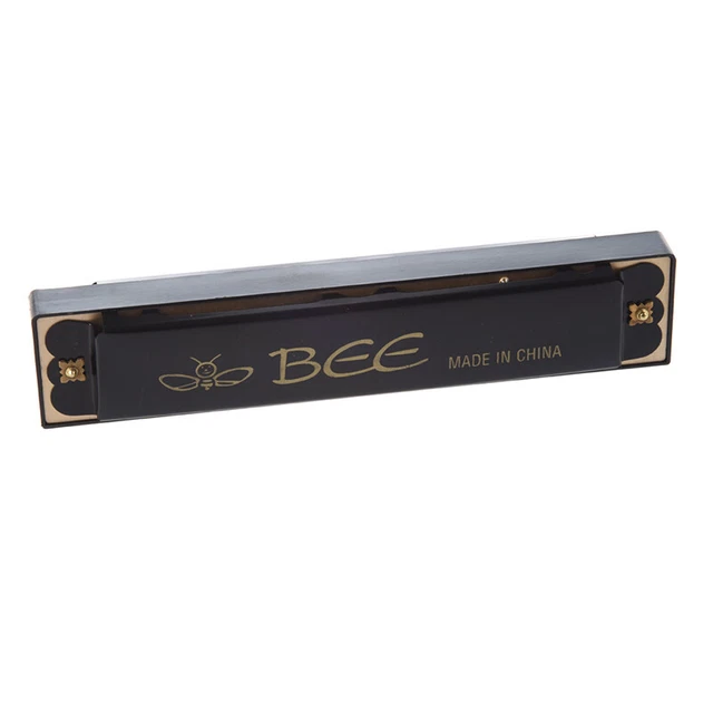 KIDS CHILDREN MUSICAL Instrument 32 Holes Metal Bee Harmonica Mouth ...