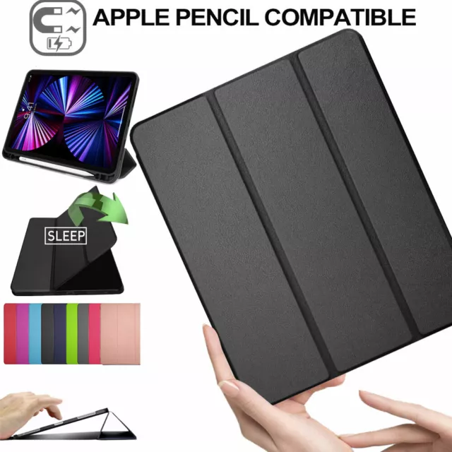 Para Apple IPAD Pro 12.9" 2022 6th Generación PU Cuero Smart Funda con Soporte