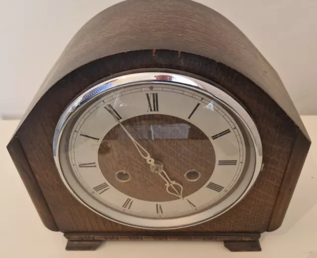 Vintage Mantelpiece Clock Fully Working