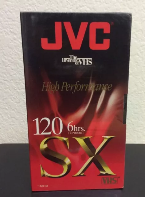 JVC ~ T-120 ~ SX High Energy ~ VHS SX 120 ~ Blank Tape ~NEW SEALED