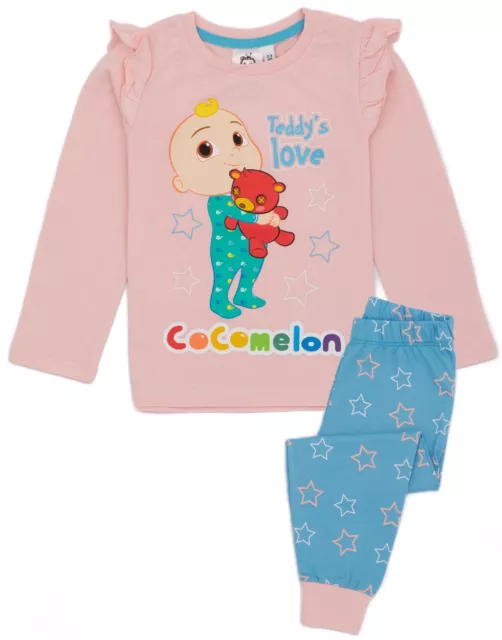 Cocomelon set pigiami rosa a maniche lunghe ragazze pigiami bambini vestiti da notte