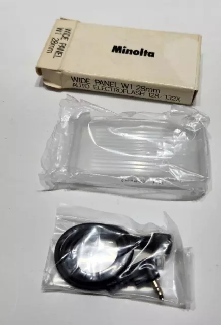 Minolta Wide Panel Diffuser W1 28mm for Auto Electroflash 128 & 132X NOB