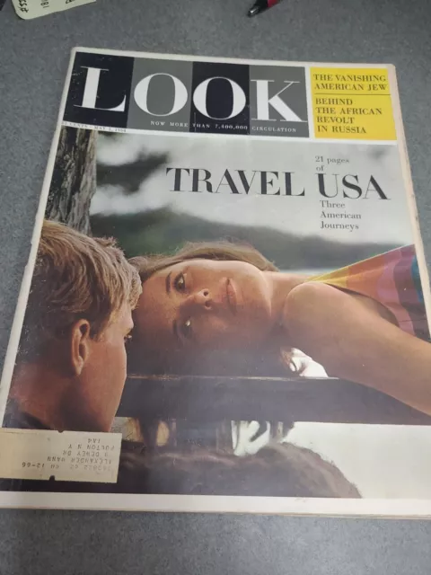 Look Magazine May 5, 1964 Travel USA Three American Journeys Vintage Africa 2