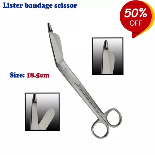 Pansement de Lister Ciseaux Chirurgical Instruments Premiers Secours 18.5 CM