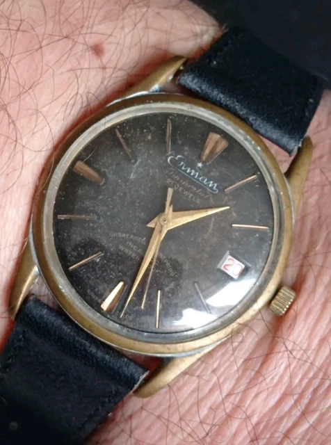 Montre Vintage Cober En Argent, Mouvement FHF 69.21 - Mécanique Manuelle, 17 Rubis, NOS