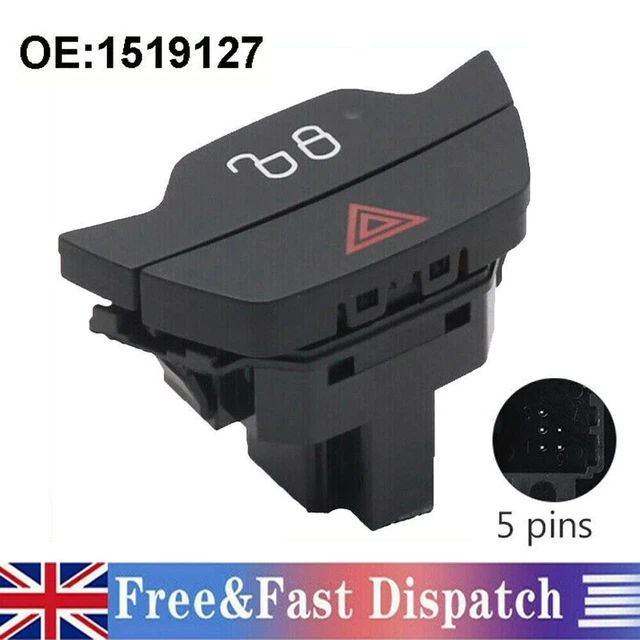 HAZARD WARNING LIGHT Switch For Ford Transit Custom Fiesta Mk7 Focus