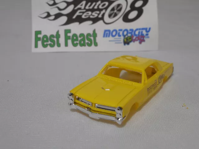 2008 Auto Fest Yellow 1965 Pontiac Gto Thunderjet H/O Slot Car Body