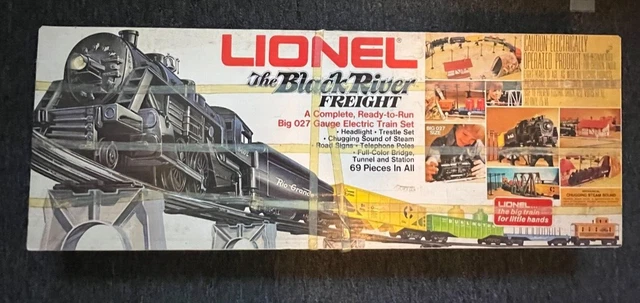 VINTAGE 1976 LIONEL O GAUGE “The Black River Freight Train SET VINTAGE