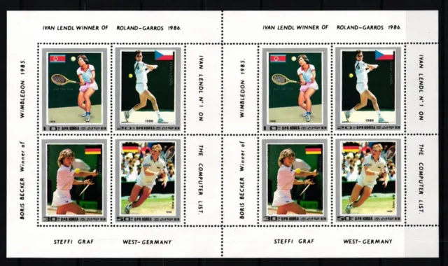 Korea 2755-2758 postfrisch Kleinbogen / Tennis #JA037