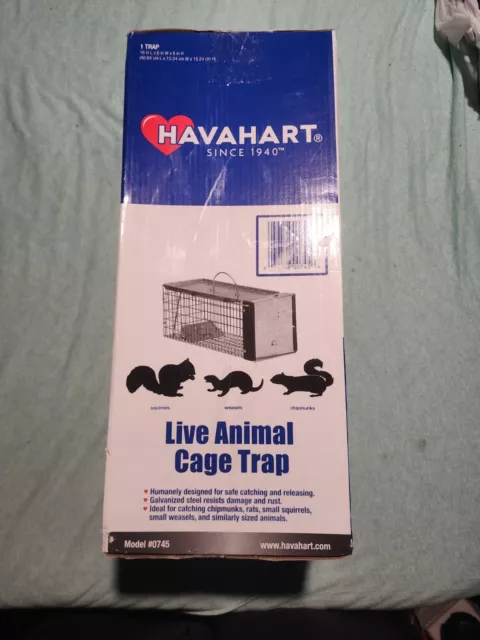 Havahart 0745 Medium Live Game Animal Trap 1 Door Chipmunk & Squirrel Trap Cage