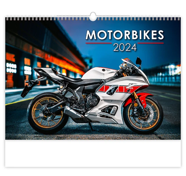 MOTO N154 CALENDARIO 2024 Calendario da Parete Calendario 45x31, 5cm