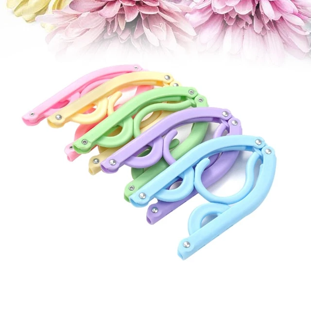 10 piezas Clips de pantalones Colgador Percha plegable Ropa interior