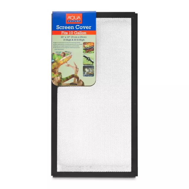 Heavy Duty Wire Mesh Fish Tank Cover Aquarium Screen Cover for 10-Gallon Tank.