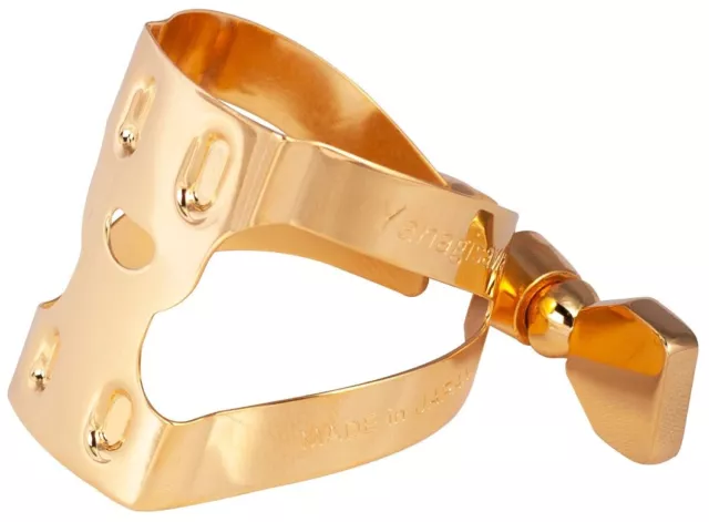 Yanagisawa YANY Ligature Gold Plated and Cap for Alto Sax/Saxophone YLAGP D