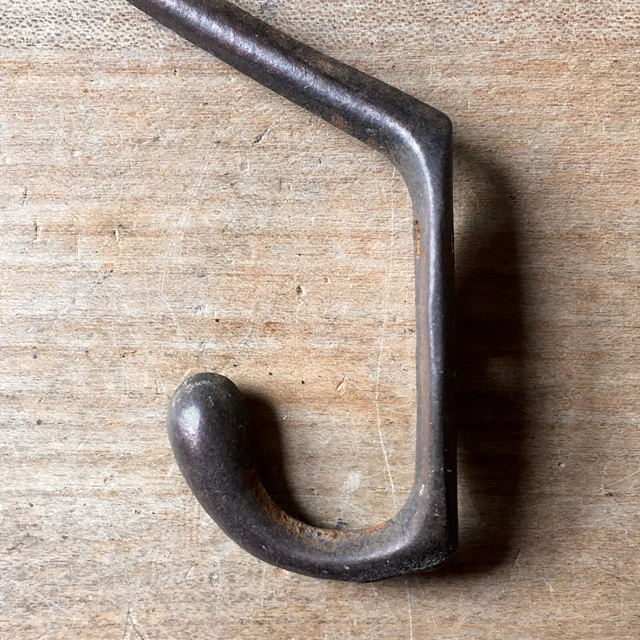 Antique Double Coat Hook Victorian Original Reclaimed Vintage Old c.1900’s 2