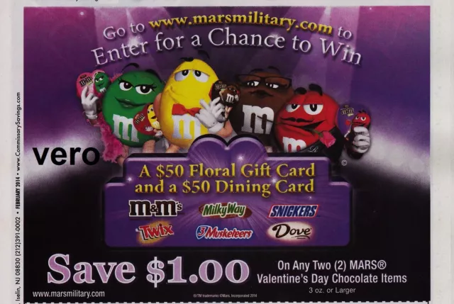 2014 print ad M&M's Mars VALENTINE'S DAY mms M&M magazine advertisement page vtg