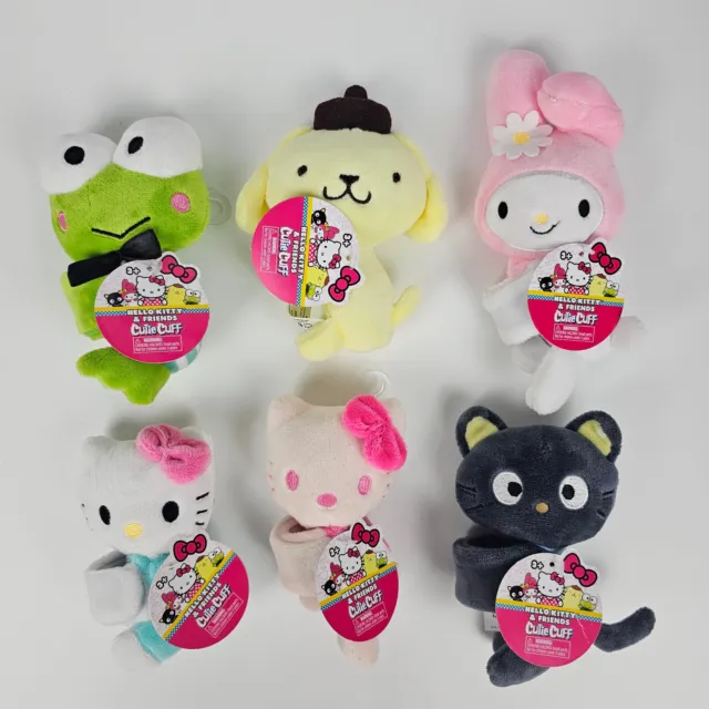 Hello Kitty Sanrio Cutie Cuff Slap Band Bracelet - Lot of 6