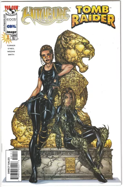 1998 WITCHBLADE & TOMB RAIDER #1 1-Shot Near Mint TURNER Top Cow Image Comics