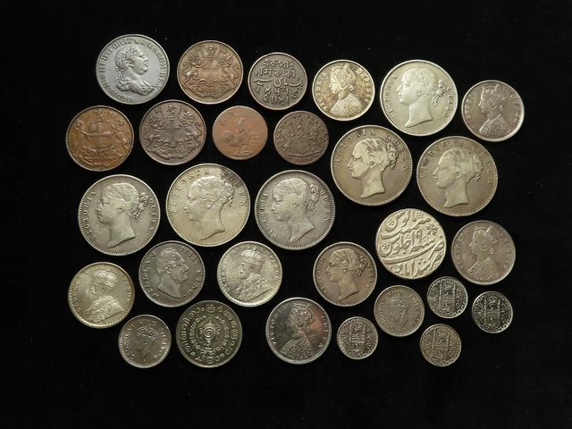 India, Malaysia etc (29) Coins: British Raj, States, and East India Company India, Malaysia etc (29) Coins: British Raj, States, and East India Company