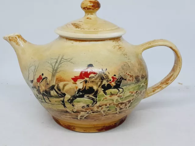 Australian Pottery - Robert Gordon The Hunt Teapot