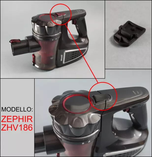 Clip Motore Contenitore Ricambio Per Scopa Elettrica Senza Fili Zephir Zhv186