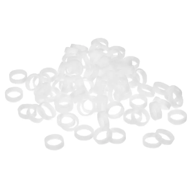 Silicone Rubber Bands Rings 200pcs Non-slip 10mm Dia 1mm Thick 3mm Width