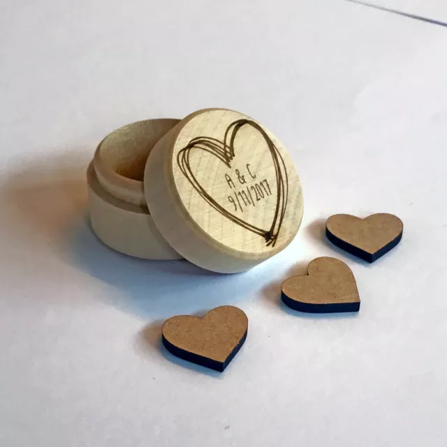 Personalised Wedding Ring Box Rustic Ring Bearer Box Wooden Engagement Proposal