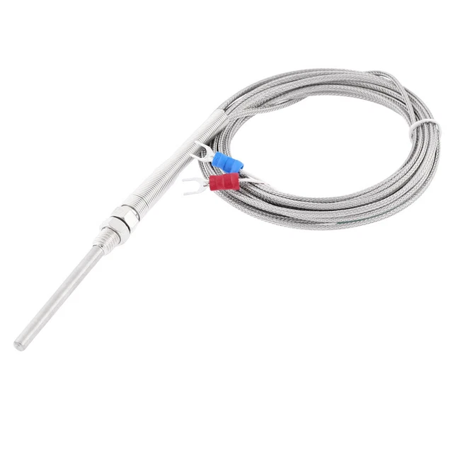 VOLTCRAFT TP-204 Sonda Per Aria Termocoppia Tipo K – Da -100 A 600°C, Cavo 1 Metro