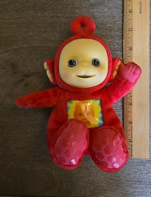 VTG Teletubbies Po Sun Baby 2003 Red Plush Teletubby Rag doll Stuffed Animal