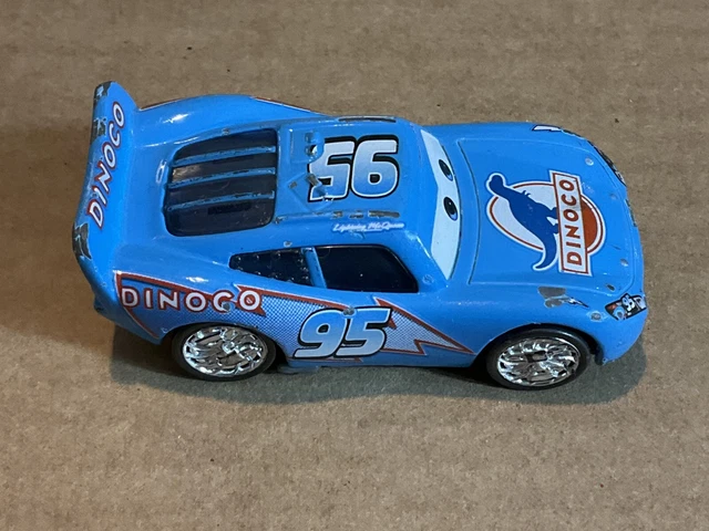 MATTEL DISNEY PIXAR Cars Dinoco LIGHTNING McQUEEN 1:55 Diecast ...