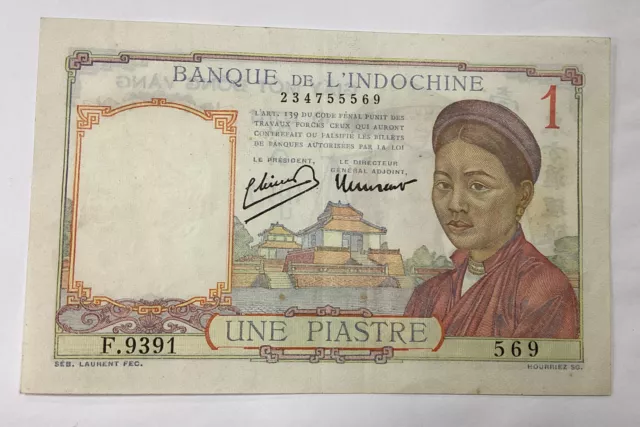 Billet 1 Piastre - Banque de l’Indochine