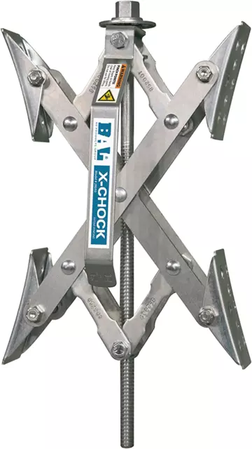 RV Motor Home Tire Locking X Chock Wheel Stabilizer Camper Trailer and Tool