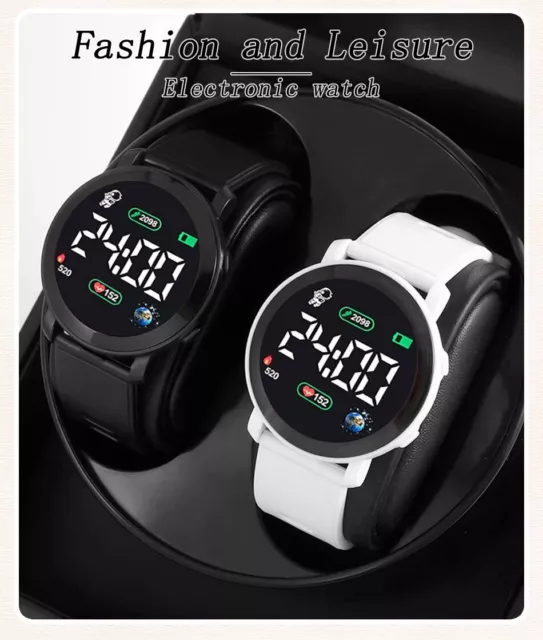 Orologio Digitale da polso Cinturino Silicone Uomo Donna Unisex Watch Sport Mare 3