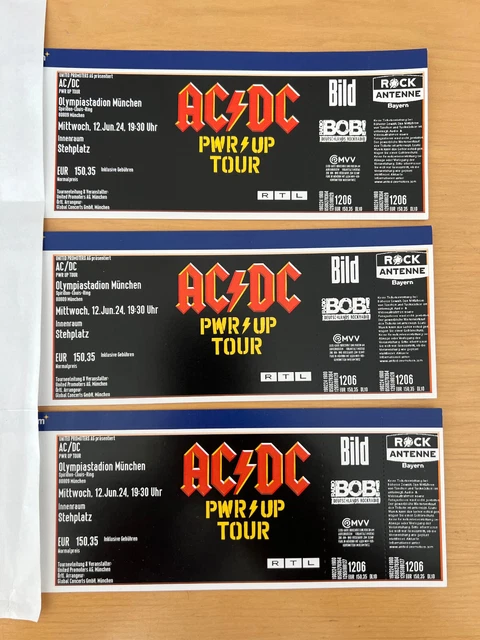 ACDC MÜNCHEN 12.06.2024 13 Tickets Stehplatz Innenraum EUR 160,00