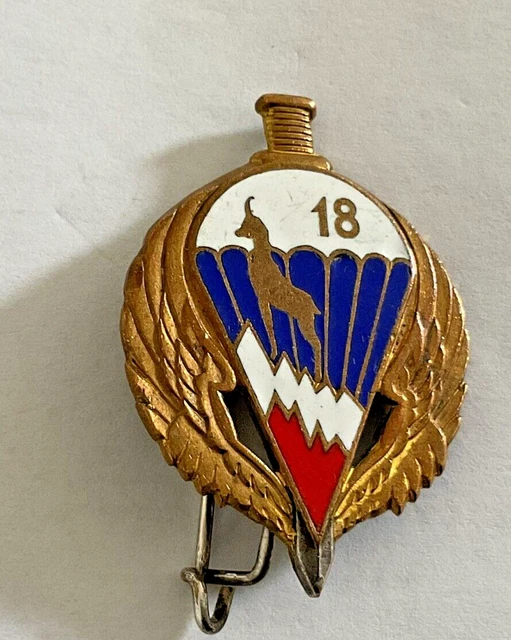 Paire De Pattes De Col/collet 1er RCP (Régiment De Chasseurs Parachutistes) - Insigne Militaire France