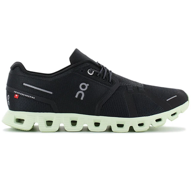 ON Running Cloud 5 Herren Laufschuhe Schwarz 59.98887 Sport Freizeit Schuhe NEU