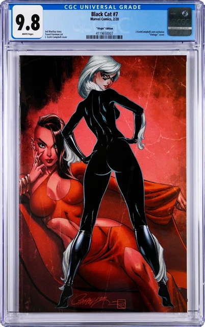 Black Cat #7 CGC 9.8 (Feb 2020, Marvel) J. Scott Campbell Vintage Variant Cover