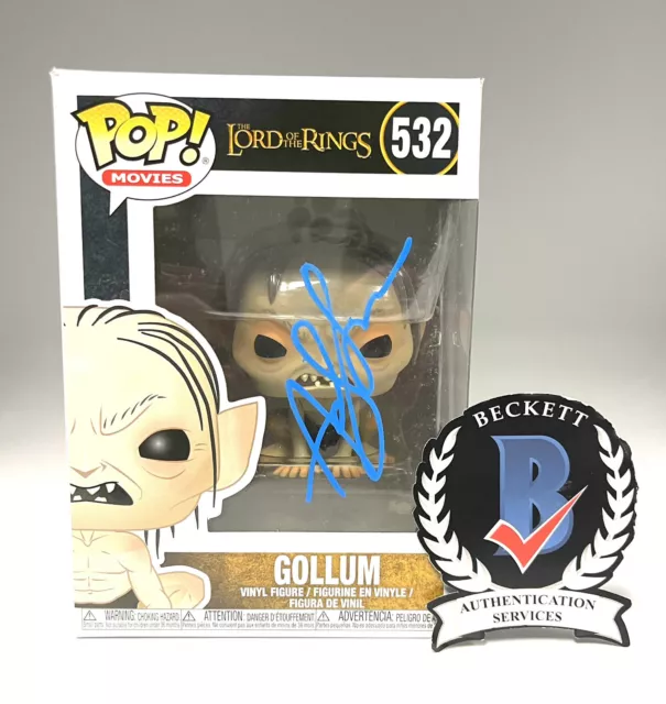 Andy Serkis Signed Autograph Funko Pop Lord Of The Rings 532 Beckett Bas Gollum