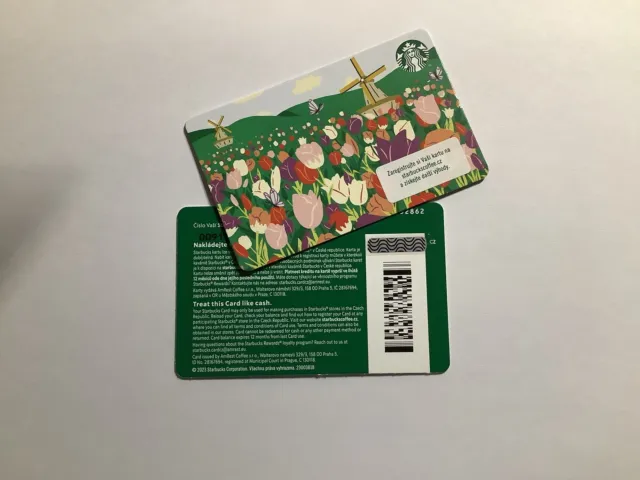 Geschenkkarte Starbucks 🇨🇿 Czech Republic # 0091 Spring Flowers 2024